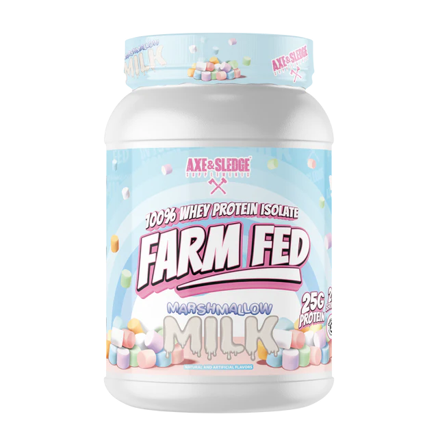 Axe & Sledge Farm Fed Whey Protein Isolate - 28 Serving - Recovery, Muscle, Power, Mass, Strength