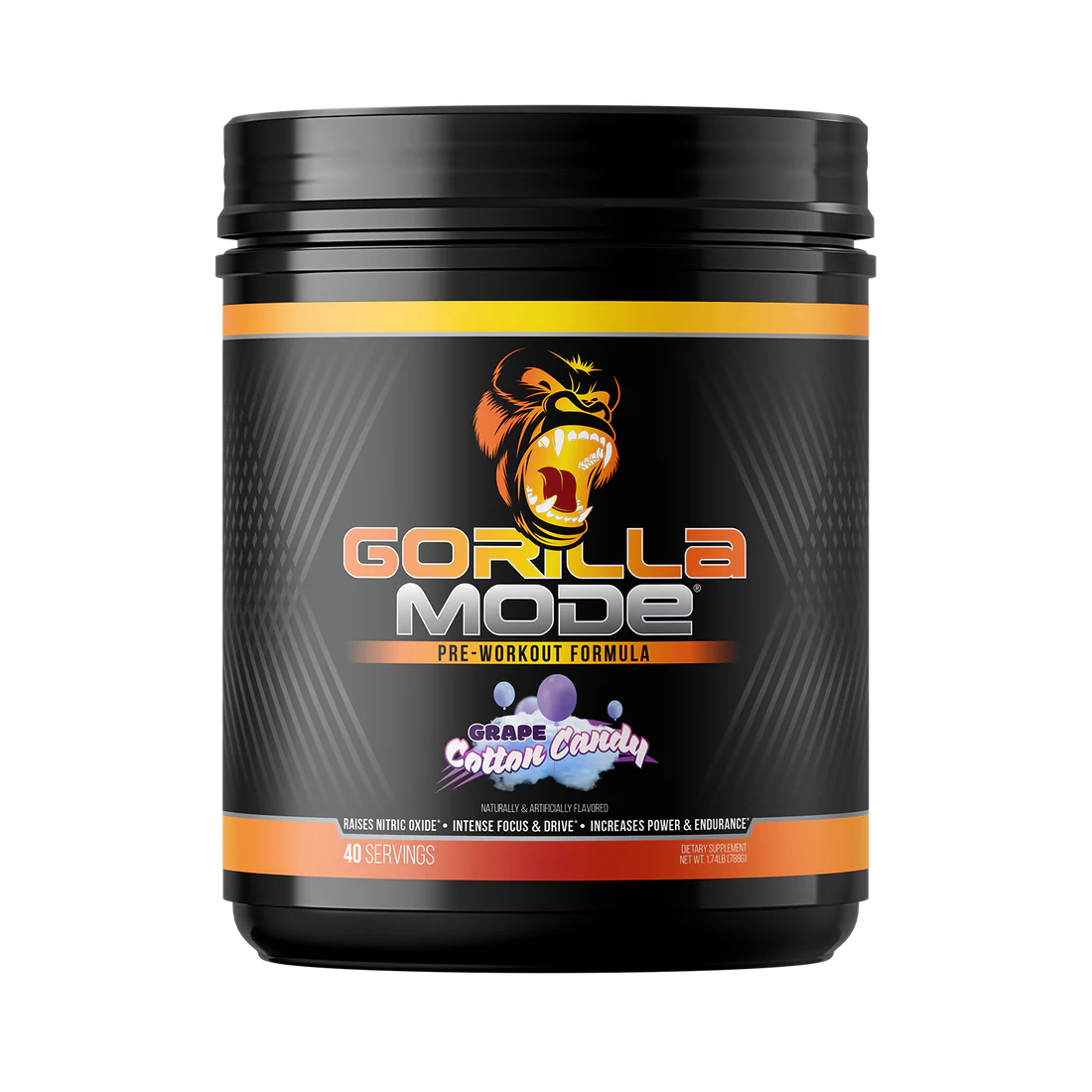 Gorilla Mode 2.0 Red Pre - 40 Servings - Strength, Energy, Muscle Power, Mass