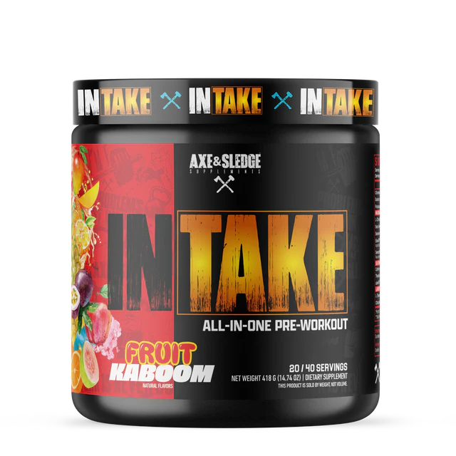 Axe & Sledge Intake Pre - 40/20 Servings - Strength, Circulation, Mass, Power, Muscle