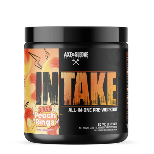 Axe & Sledge Intake Pre - 40/20 Servings - Strength, Circulation, Mass, Power, Muscle