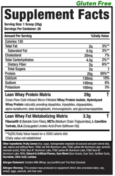 Muscle Sport Lean Whey Protein - 26 Servings - Protein, Whey, Muscle, Mass, Recovery, Power