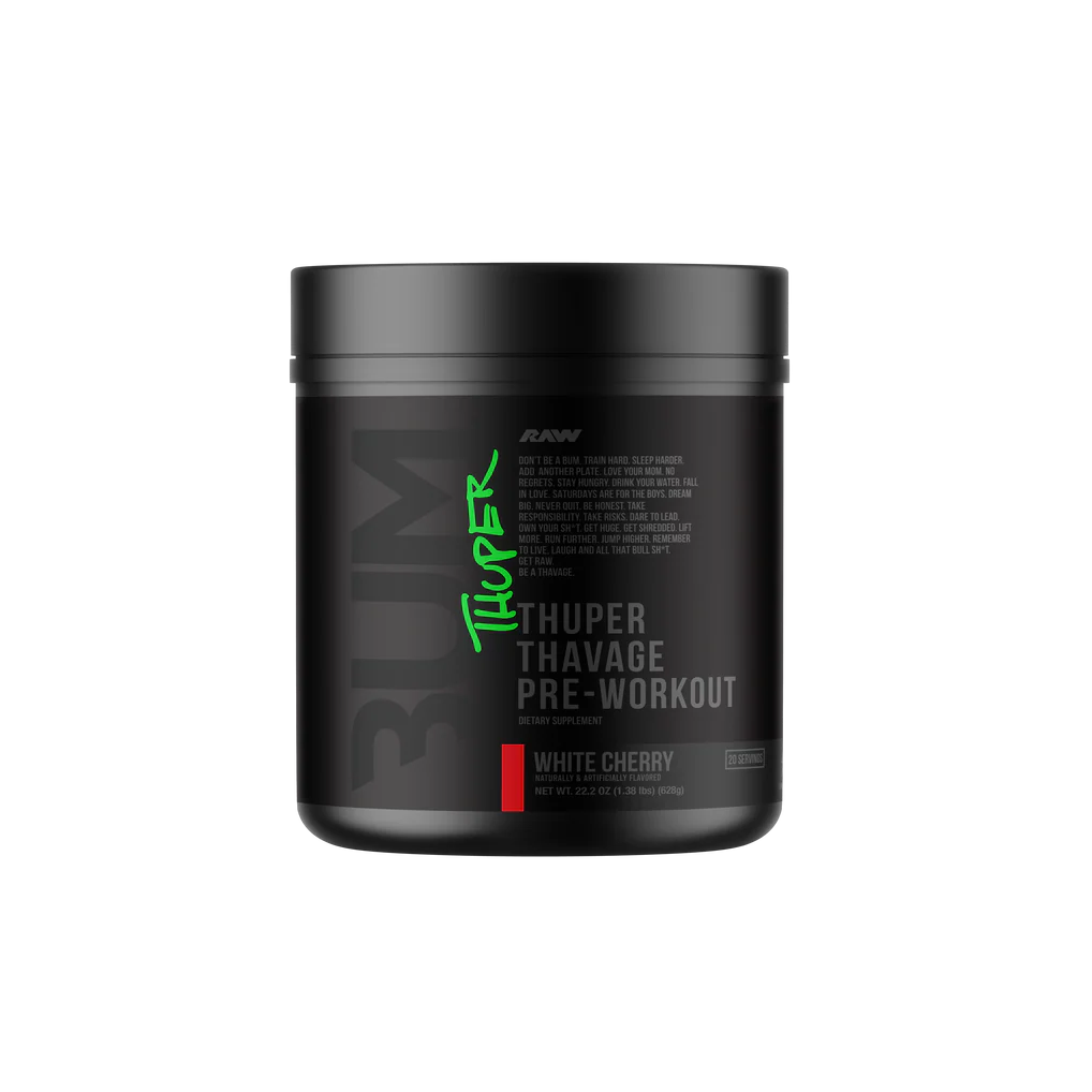 Raw Cbum Thuper Thavage Preworkout - 20/40 servings  - Energy, Power, Mass, Strength, Stamina