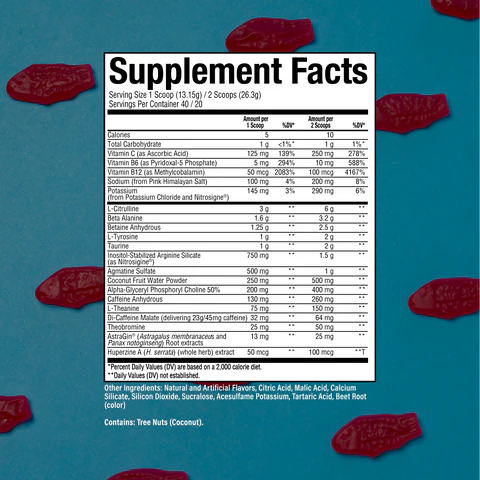 Raw CBum Thavage Preworkout - 40/20 Servings - Strength, Energy, Mass, Power, Muscle