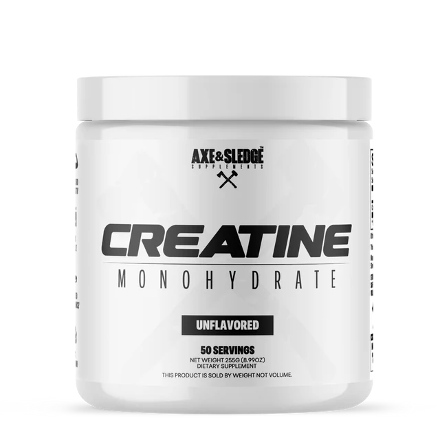 Axe & Sledge Creatine - 50 Servings - Muscle, Mass, Strength, Energy, Power