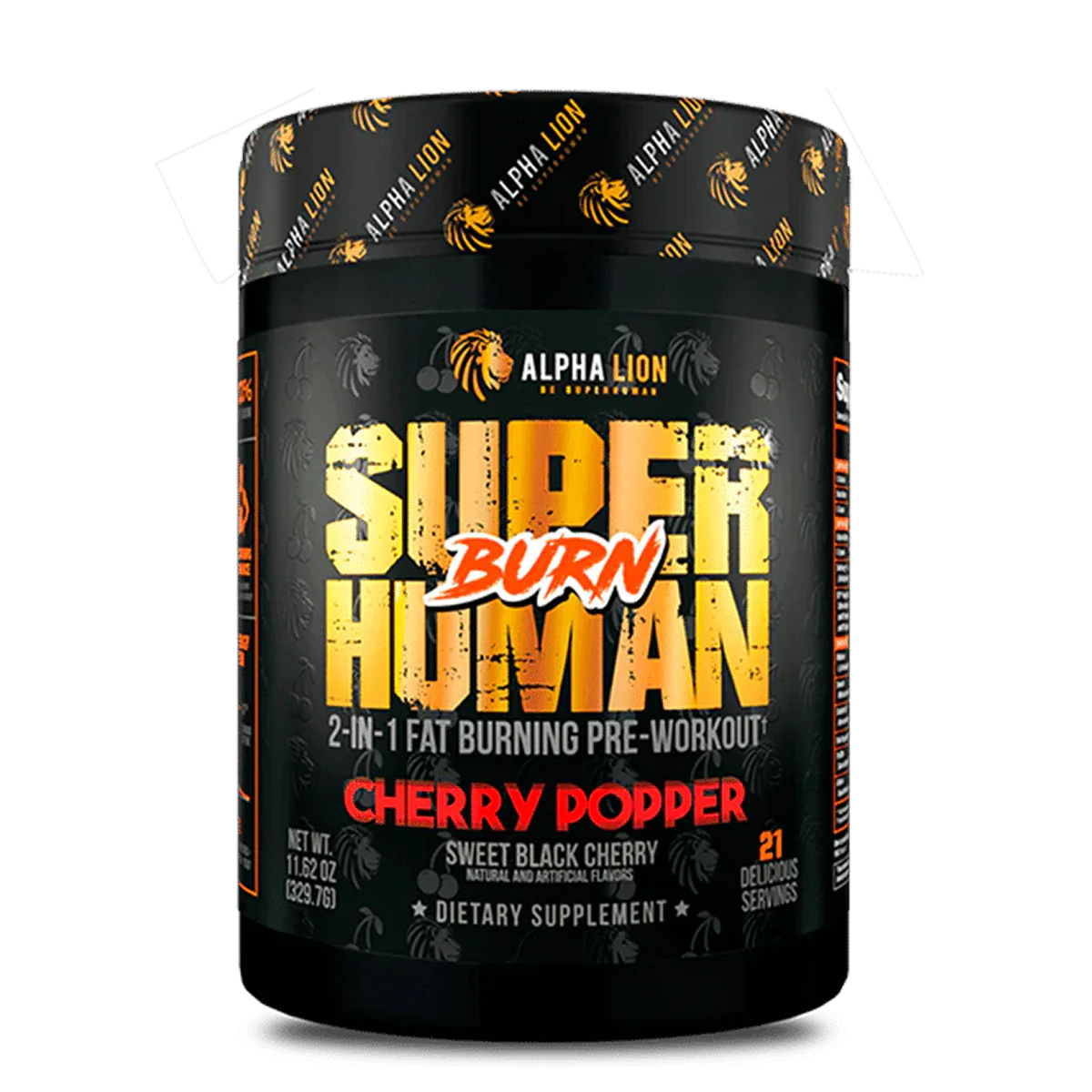 Alpha Lion Burn Thermogenic Pre - 21 Servings - Strength, Power, Energy, Fat Burner, Muscle